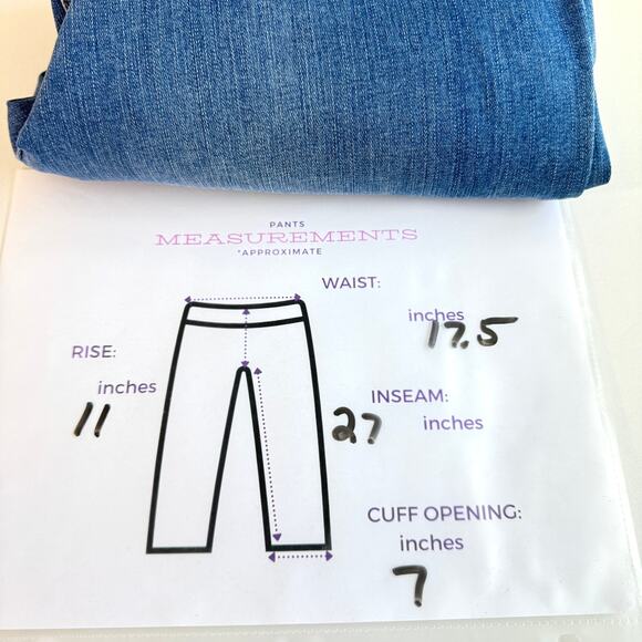 Chico's Womens Pull On Ankle Jeans Size L Demin Stretch Comfy Blue - Picture 6 of 6